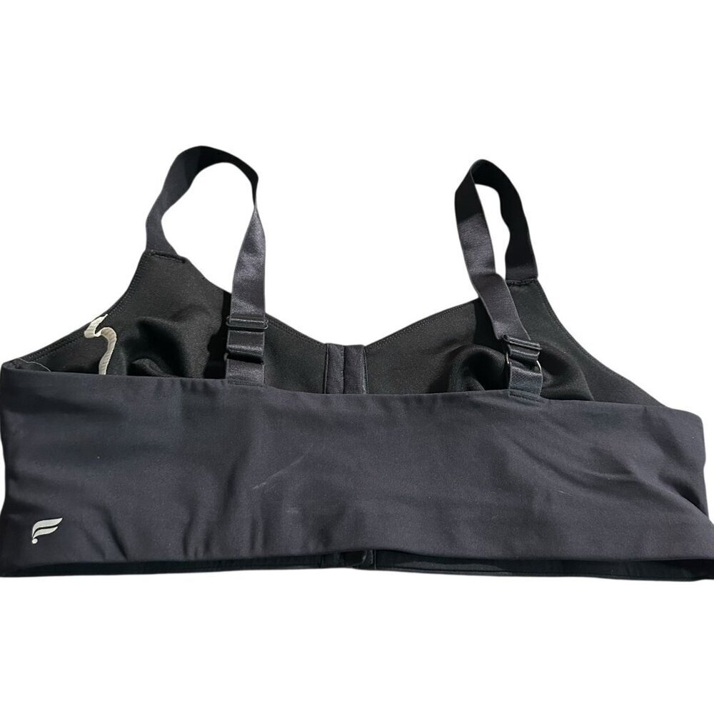 Fabletics Ines Low Impact Sports Bra Black Wireless Front Closure Adjustable XXL - Picture 5 of 8